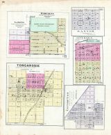 Lansing, Progress, Easton, Severance, Tonganoxie, Lecompton, Kansas State Atlas 1887
